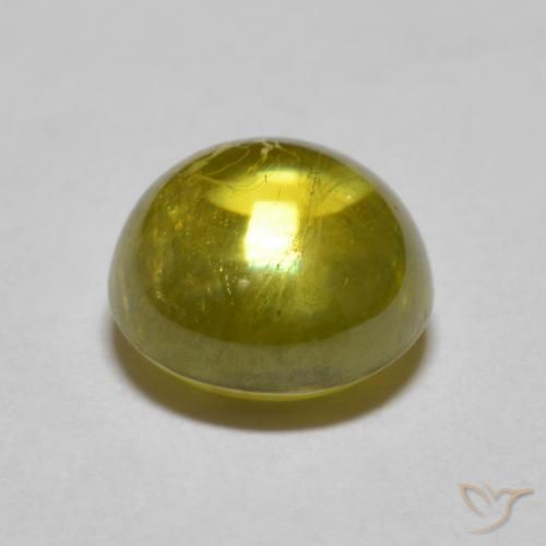 Esfena ouro médio Natural 2.04ct, Redondo, Translúcido
