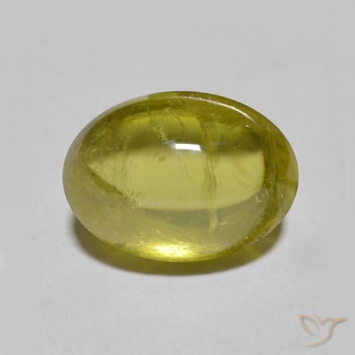 Esfena verde natural 4,43ct, corte oval, translúcido