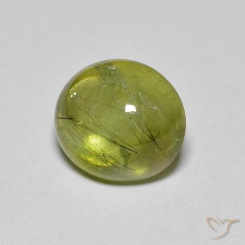 Esfena Verde Floresta Claro Natural 2.05ct, oval, Transparente