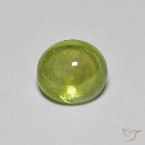 1.55ct Natural Medium Light Green Esfena, oval, Transparente