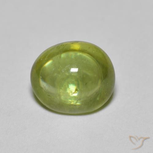 1.86ct Natural Verde oliva Esfena, oval, Transparente