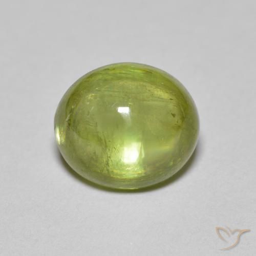 2.00ct Natural Verde Floresta Claro Esfena, oval, Transparente
