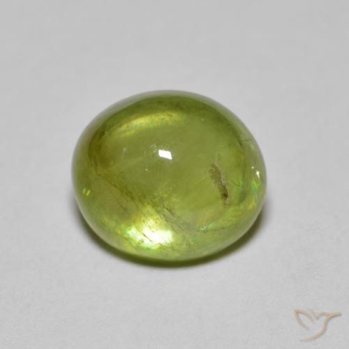2.17ct Natural Medium Light Green Esfena, oval, Translúcido