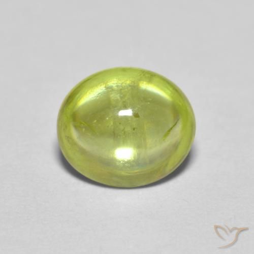 1.17ct Natural Verde Floresta Quente Esfena, oval, Transparente