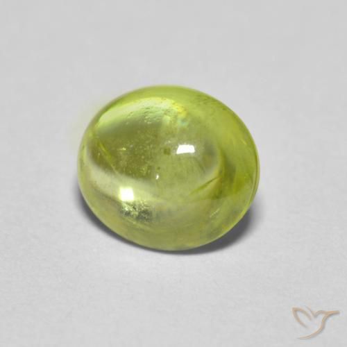 Esfena Verde Floresta Quente Natural 1.17ct, oval, Transparente