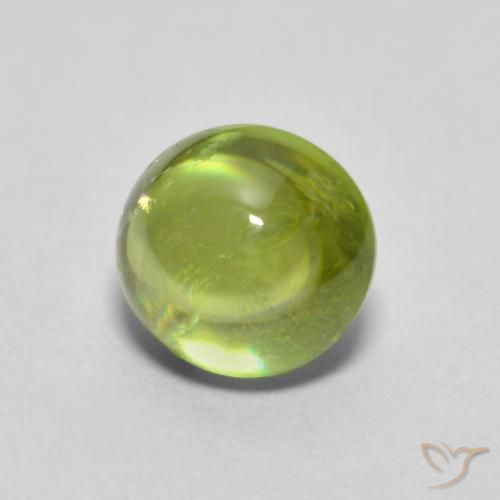 Esfena Verde amarelado Natural 1.09ct, oval, Transparente
