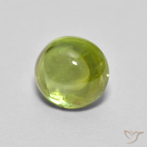 Esfena Verde amarelado Natural 1.13ct, oval, Transparente
