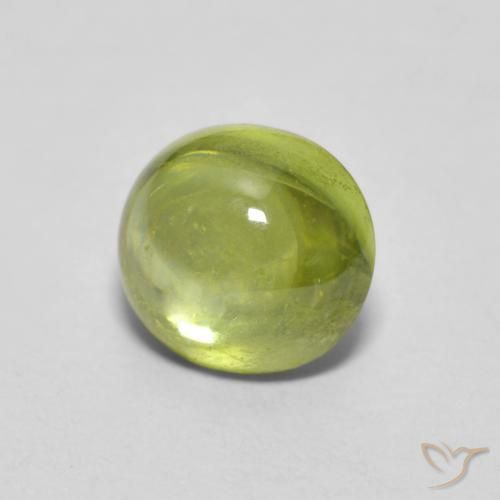 Esfena Verde Terroso Claro Natural 1.25ct, oval, Transparente