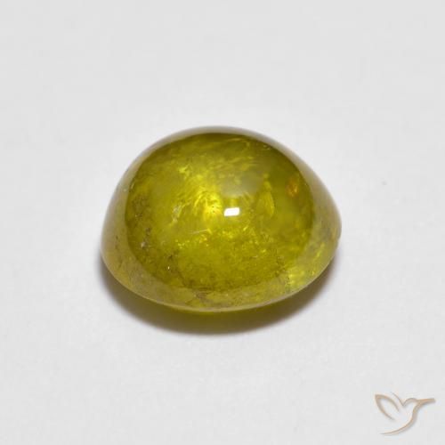Esfena Castanho Dourado Esverdeado Natural 1.71ct, oval, Translúcido