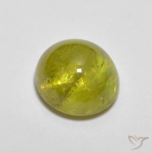 Esfena amarelo médio Natural 2.60ct, oval, Transparente