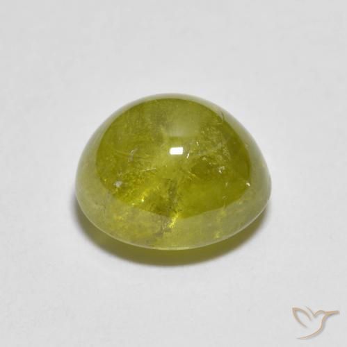 Esfena amarelo médio Natural 2.60ct, oval, Transparente