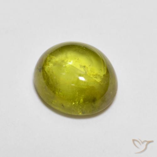 Esfena Verde Floresta Quente Natural 1.98ct, oval, Transparente