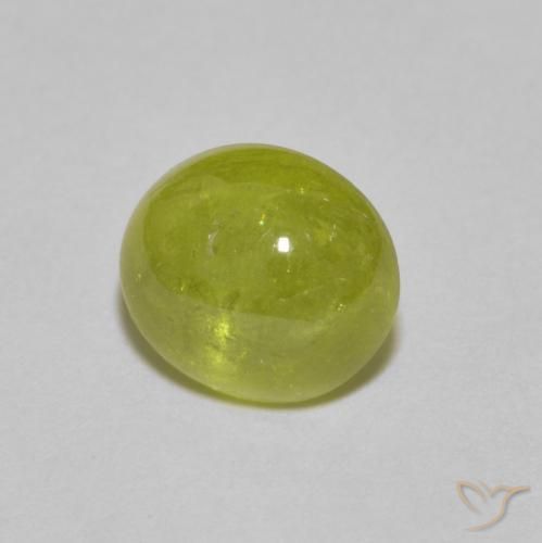 Esfena Limão amarelo Natural 2.49ct, oval, Transparente