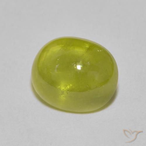 Esfena Limão amarelo Natural 3.23ct, oval, Transparente