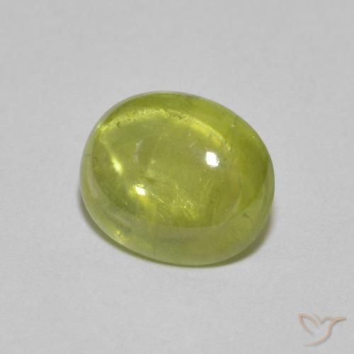 Esfena amarelo médio Natural 2.27ct, oval, Transparente