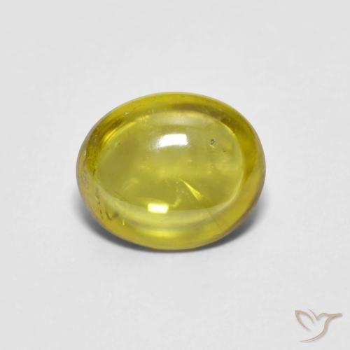 1.04ct Natural Amarelo claro médio Esfena, oval, Transparente