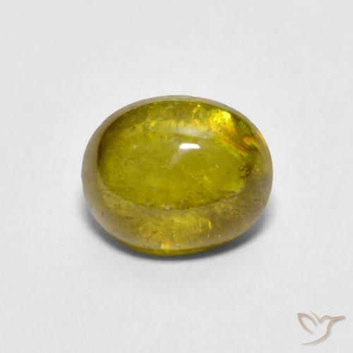 1.13ct Natural Amarelo escuro Esfena, oval, Transparente
