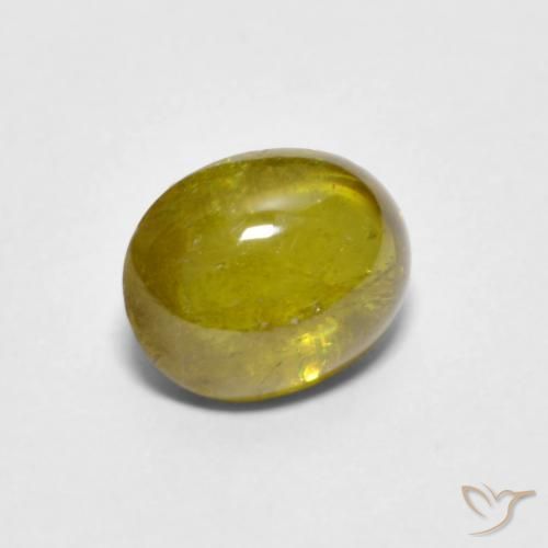 Esfena Amarelo escuro Natural 1.13ct, oval, Transparente