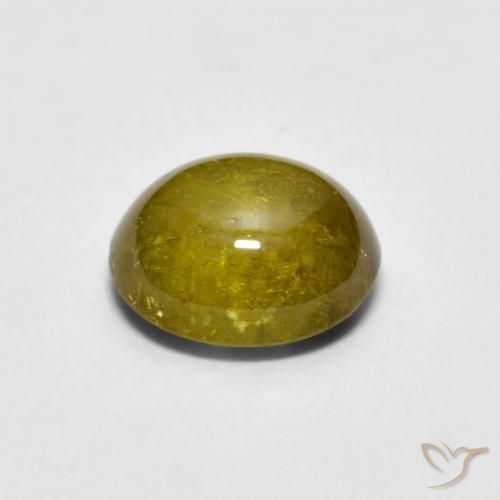 Esfena Amarelo escuro Natural 1.13ct, oval, Transparente