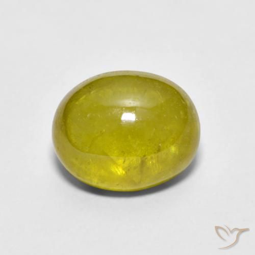 2.76ct Natural ouro amarelado Esfena, oval, Transparente