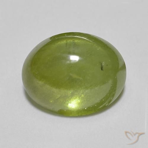 1.54ct Natural Verde oliva Esfena, oval, Translúcido
