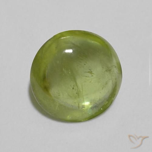Esfena Verde oliva Natural 1.15ct, oval, Transparente
