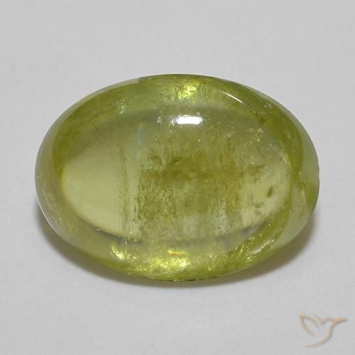1.82ct Natural Luz verde Esfena, oval, Transparente
