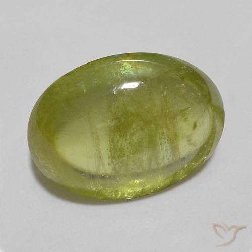 Esfena Luz verde Natural 1.82ct, oval, Transparente