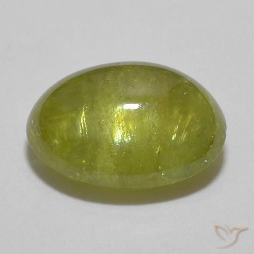 Esfena Luz verde Natural 1.82ct, oval, Transparente