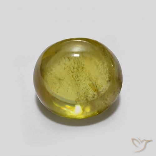 2.23ct Natural Verde amarelado Esfena, oval, Transparente