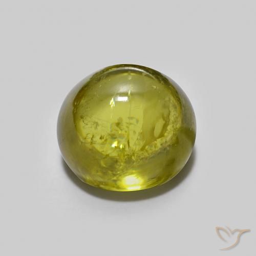 2.07ct Natural Verde amarelado Esfena, oval, Transparente