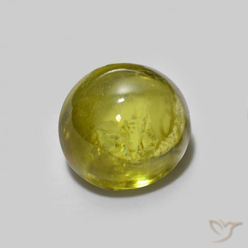 Esfena Verde amarelado Natural 2.07ct, oval, Transparente