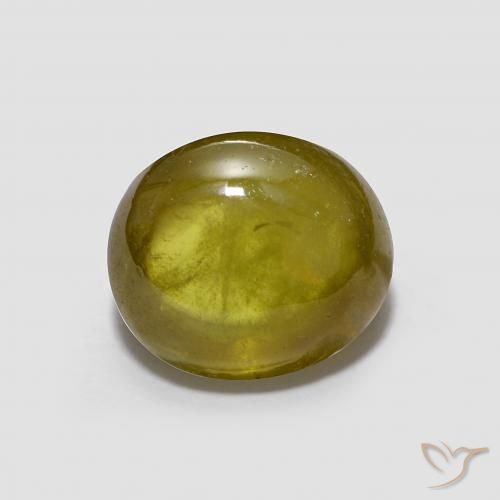2.08ct Natural Verde amarelado Esfena, oval, Transparente