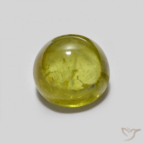 1.94ct Natural Verde amarelado Esfena, oval, Transparente