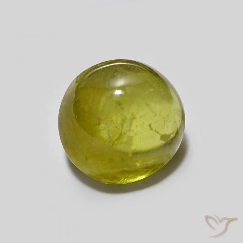 Esfena Verde amarelado Natural 1.94ct, oval, Transparente