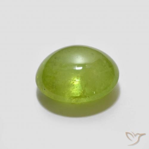 Esfena Verde médio Natural 1.72ct, oval, Translúcido