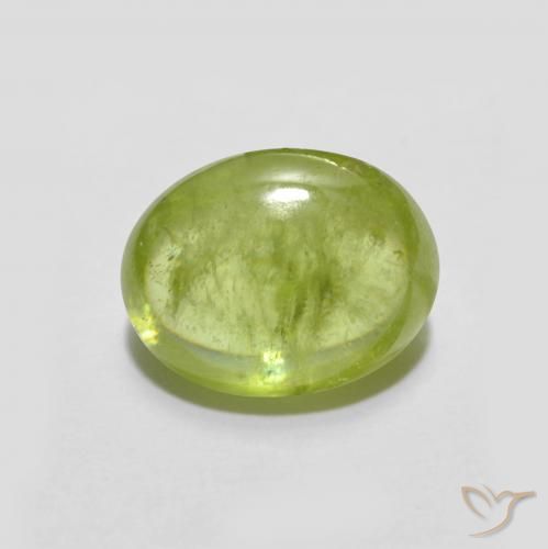 2.50ct Natural amarelo médio Esfena, oval, Transparente