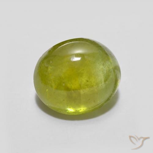 Esfena amarelo médio Natural 2.41ct, oval, Transparente