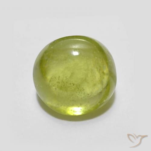 2.14ct Natural amarelo médio Esfena, oval, Transparente