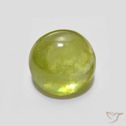 Esfena amarelo médio Natural 2.14ct, oval, Transparente