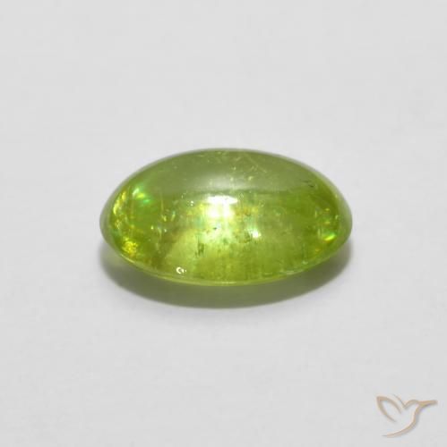 Esfena Verde claro Natural 1.26ct, oval, Transparente