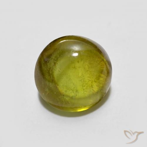 Esfena Amarelo esverdeado Natural 1.86ct, oval, Transparente