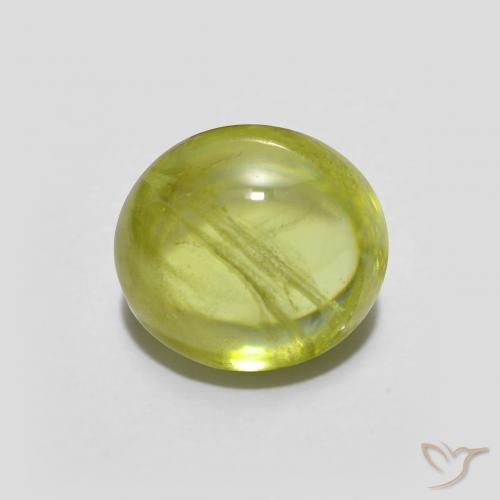 1.78ct Natural Limão amarelo Esfena, oval, Transparente