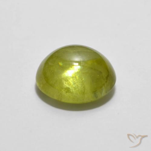 Esfena Limão amarelo Natural 1.78ct, oval, Transparente