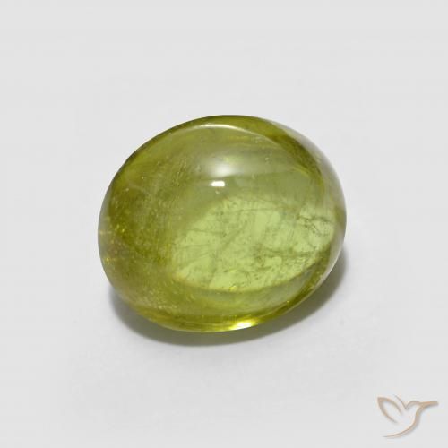 Esfena amarelo médio Natural 2.60ct, oval, Transparente
