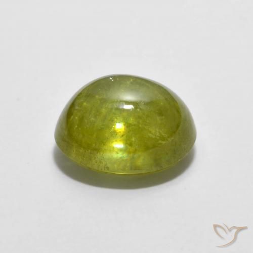 Esfena amarelo médio Natural 2.60ct, oval, Transparente