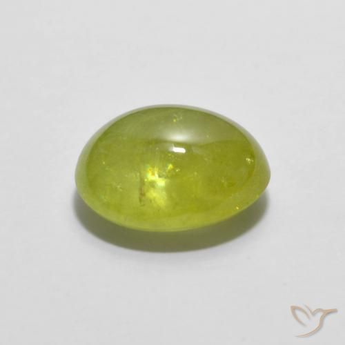 Esfena amarelo médio Natural 2.37ct, oval, Transparente