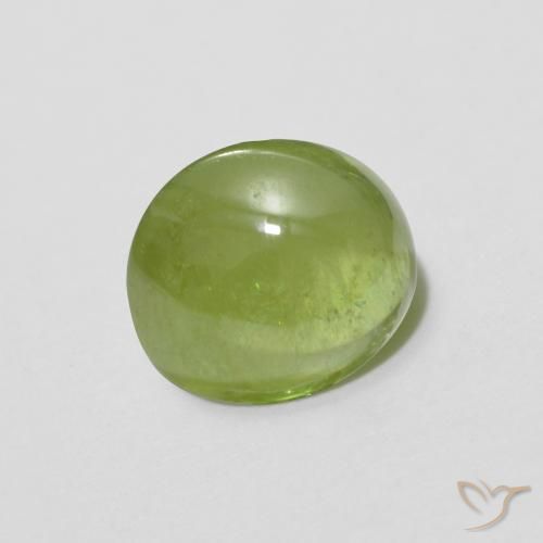Esfena Verde médio Natural 1.66ct, oval, Translúcido