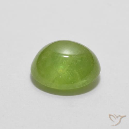 Esfena Verde médio Natural 1.66ct, oval, Translúcido