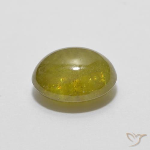Esfena Limão amarelo Natural 1.72ct, oval, Translúcido